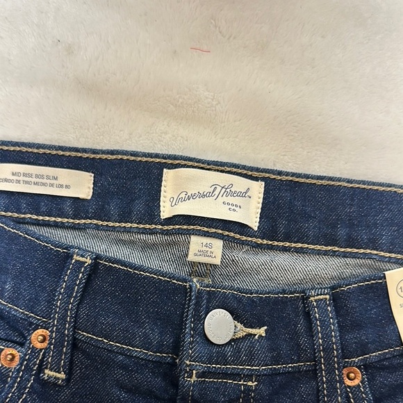 Universal Thread Blue Straight Jeans Either Short or Capris Classic Fit - Picture 3 of 12